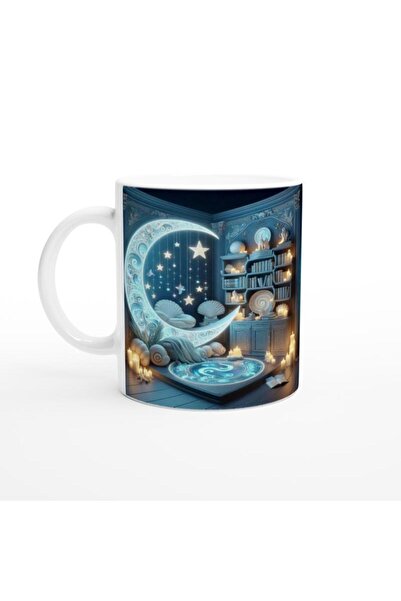 Wisdom Rain كوب قهوة مطبوع عليه برج السرطان - Zodyak Libra Vs2