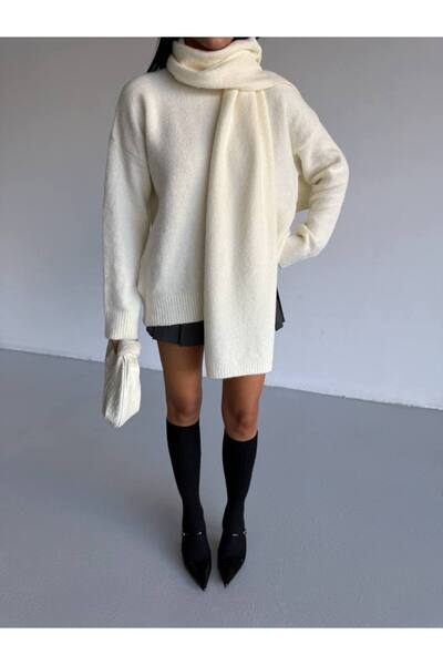 ossons Self-Tied Shawl Collar Knitwear Sweater