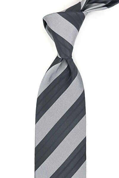 Kravatkolik Γκρι ιταλική μεταξωτή γραβάτα Valledoria Style IΚ2069