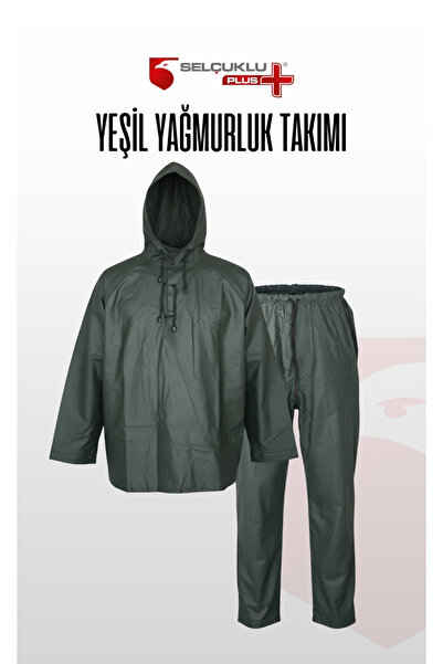 Selçuklu Plus Su Geçirmez İşçi ve Balıkçı Yağmurluk Takımı | PVC Alt Üst Yağm...