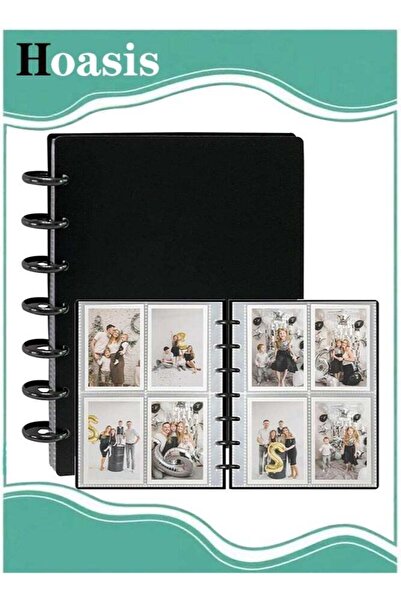 Generic Photocard Binder - 30 Inner Pages, 3-inch Photocard Holder, 7-Ring, Holds 120 Photos