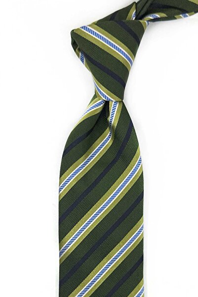 Kravatkolik Πράσινη ιταλική μεταξωτή γραβάτα Dilligato Style IK2084