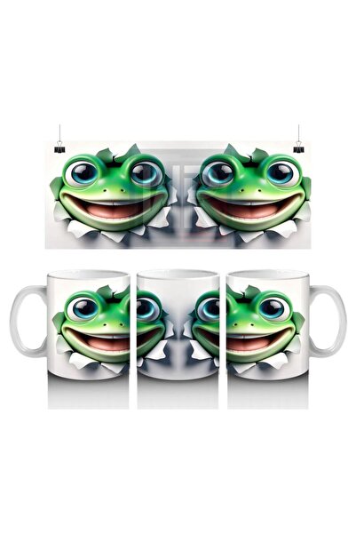 Wisdom Rain كوب الضفدع المبهج الذي يحب الأطفال الحليب