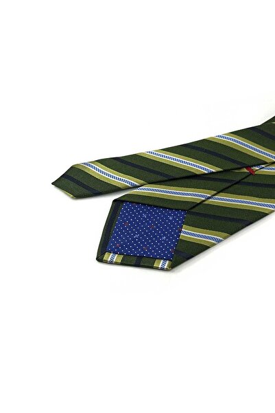 Kravatkolik Πράσινη ιταλική μεταξωτή γραβάτα Dilligato Style IK2084