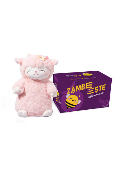 SMART TabbyBoo Plush toy set Sakura Lamb 27 cm with GoBeeBox gift box