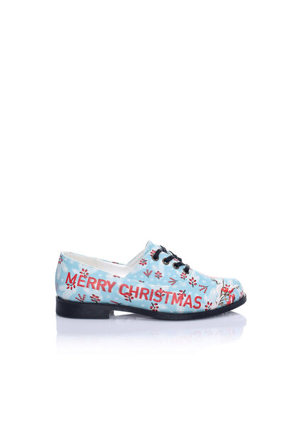 Streetfly Christmas Themed Women's Oxford Shoes