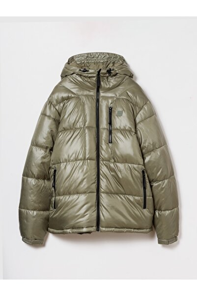 GAP Erkek Yeşil Geri Dönüştürülmüş Heavyweight Şişme Puffer Ceket