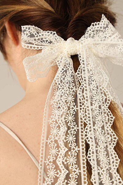 Fiyonks Atölye Accesoriu pentru păr model dantelă pentru femei, agrafă pentru...