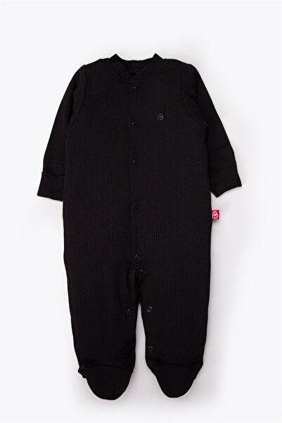 Bebetto Gloves and Booties Jumpsuit (Always Interlock) Black