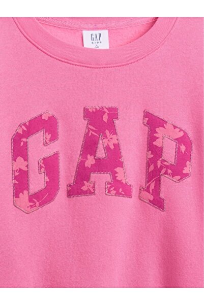 GAP Ροζ oversized d γραφικό φούτερ για κορίτσια