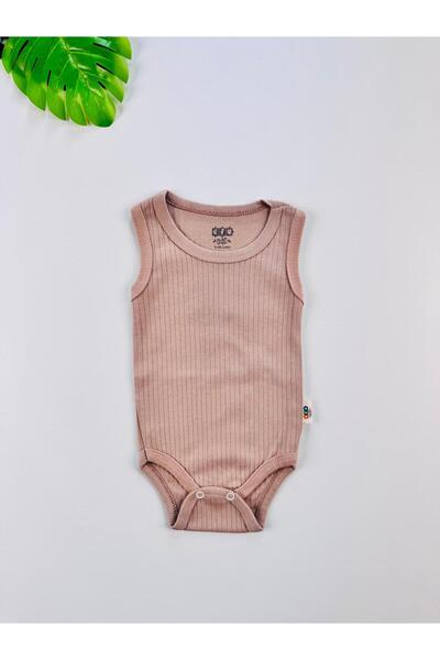 EFU BABY 100% Cotton Corded Fabric Straps Baby Undershirt Bodysuit