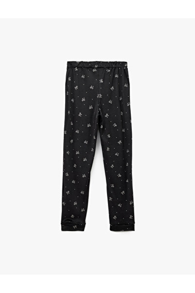 Koton Elastic Waist Comfortable Fit Bow Printed Pajama Bottoms