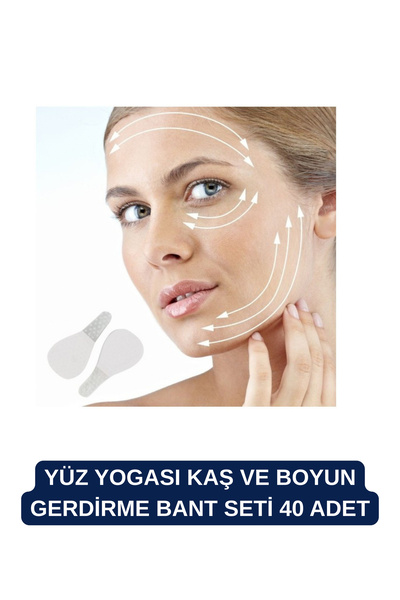 Vitastyle YÜZ YOGASI KAŞ VE BOYUN GERDİRME BANT SETİ 40 ADET