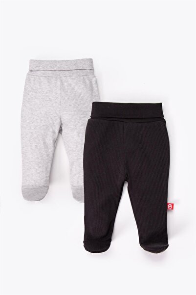 Bebetto Pants with Socks 2-Piece (Always Reported Interlock) Black