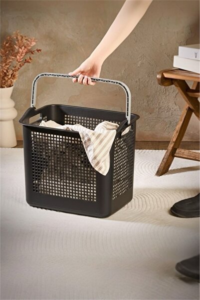 Bayev Carry Black Handle Laundry and Toy Basket - Organizer Basket