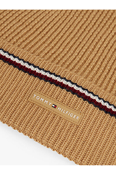 Tommy Hilfiger Pánská klasická béžová čepice Tommy Hilfiger RWB