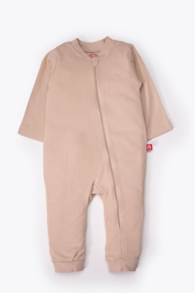 Bebetto Gloveless, Bootless Jumpsuit (Always Reported Interlock) Beige