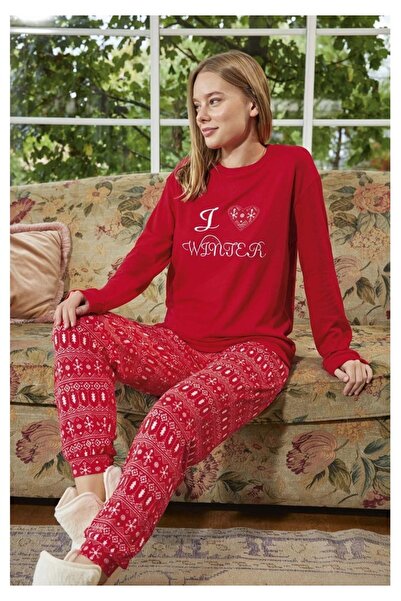 Aydoğan Women's Thermal Pajama Set – Warm and Comfortable Loungewear