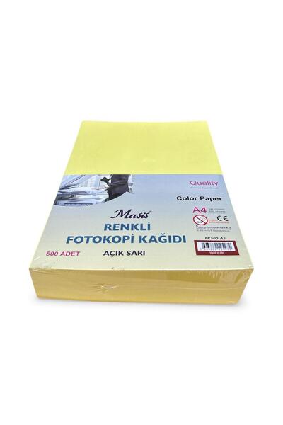 Masis A4 Renkli Fotokopi Kağıdı 500 lü Açık Sarı