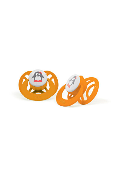 Pür PUR 14044 – SILICONE PACIFIER +6 MONTHS (SYMMETRICAL) orange