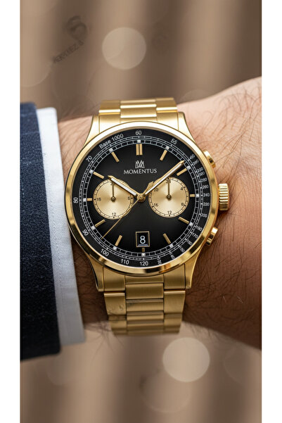 Momentus Gold Çelik Kordon Erkek Kol Saati CC305G-04SG