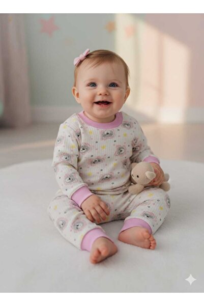 Store Sevimli Panda Desenli Bebek Pijama Takımı Yenidoğan Gecelik