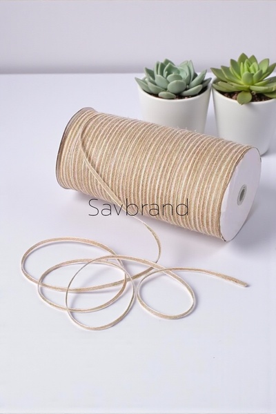 SavBrand Doğal Jüt İp Kurdele – 100 Metre Kraft Süsleme, Paketleme & Dekorasy...