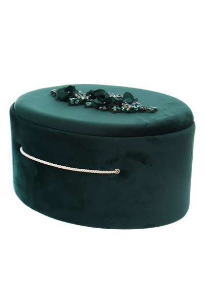 Recostore Oval sponge box for carrying suitcases, emerald green, 42x23 cm, RE...