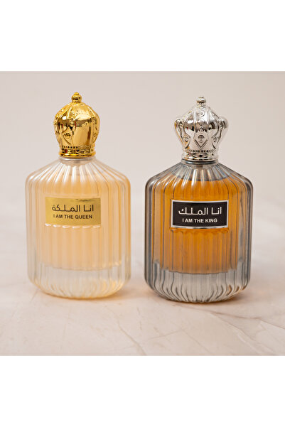 ARD AL ZAAFARAN SET OF 2 PERFUMES FOR WOMEN + MEN - I AM THE QUEEN + I AM THE KING 100ml