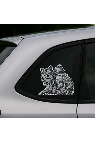 StickITsibiu Car Sticker - Dac with his wolf - Glossy Laminate – Auto-Moto stickers