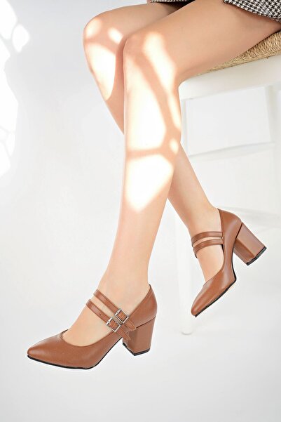 İrem Ayakkabı Wedge Heel Double Tape Pointed Mold Shoes