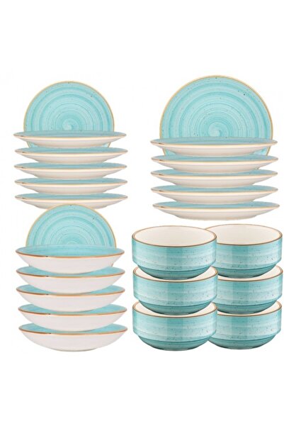Bonna 24-piece dinner service set AQUA