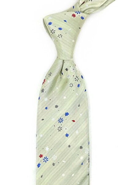 Kravatkolik Barumini Style Nefti Green Italian Silk Tie Ik2041