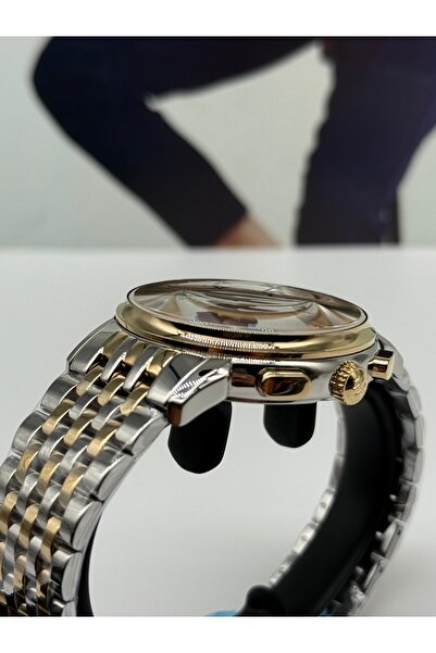 Hislon Gold Classic Men's Watch with Moon Phase 5 Atm Waterproof 3 Years Warranty