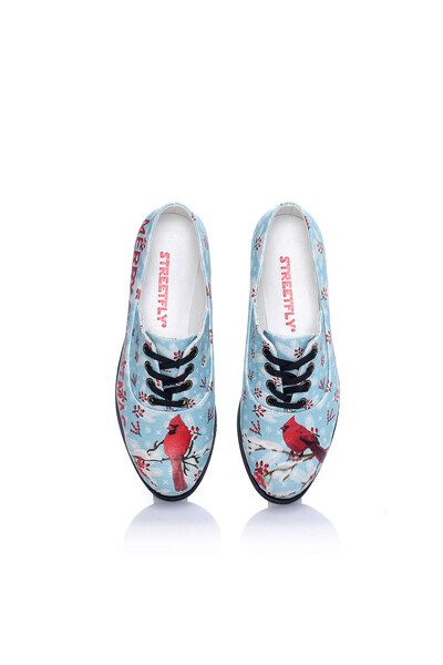 Streetfly Christmas Themed Women's Oxford Shoes
