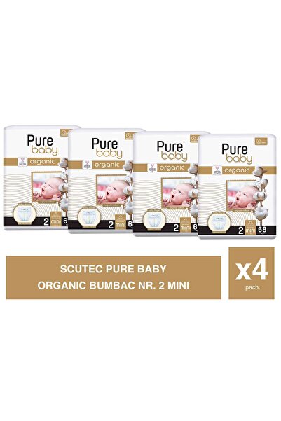 Pure Baby PureBaby Set of 4× Cotton Diapers No. 2
