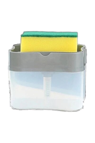 AVA 2-in-1 Dishwashing Liquid Dispenser with Sponge Holder, 385ml, 14x11cm