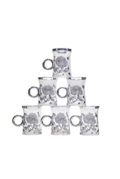 Meven Set Beauty Decorative Glass Cup Set - 6 Pieces