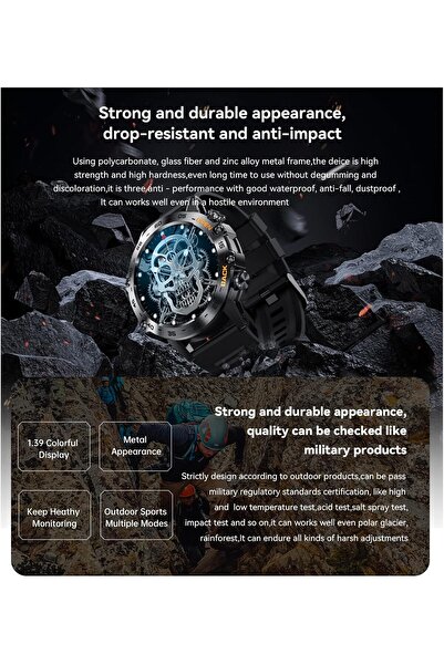 Salpido Smart Watch 1.39-Inch FullTouch Screen Fitness Tracker BT Call Blood Oxygen/Heart Rate