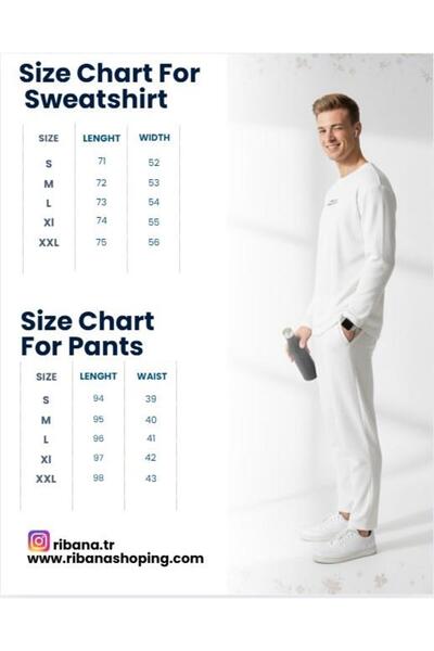 ribana Unisex Crew Neck Embossed Printed Inside Cotton Pocketed Top and Bottom Set