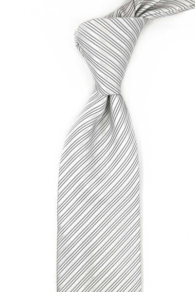 Kravatkolik Pieraggi Style Grey Italian Silk Tie Ik2112