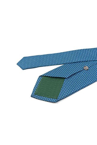 Kravatkolik Bastelica Style Turquoise Italian Silk Tie Ik2108