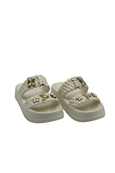 BENGASO Women's Stoned Stylish Comfortable Daily Slippers