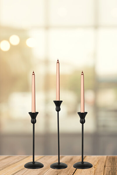 Begüsa Aksel 3.lü Set Mumluk Siyah