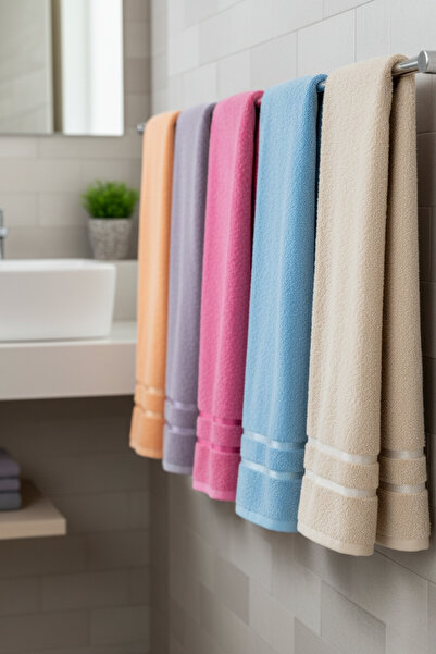 Senpai Softiva Cotton Hand and Face Towel Set of 12 Soft Absorbent Bathroom Kitchen Sports and Hotel |   50X90Cm