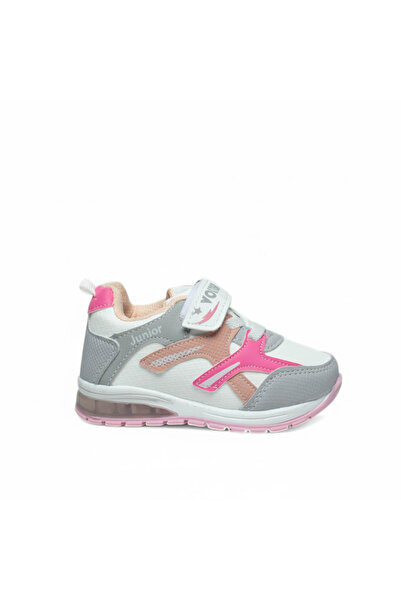 trender Volter Bebe 117 White-Pink Baby Girl Sneaker Vt06C117