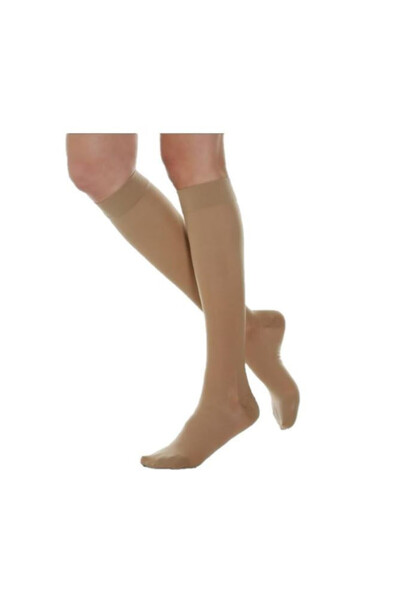 RELAXSAN compression stockings, knee-length, strong compression, Beige, 3