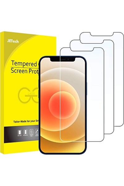 JETech واقي شاشة لجهاز iPhone 12/12 Pro مقاس 6.1 بوصة، غشاء زجاجي مقوى، عبوة ...