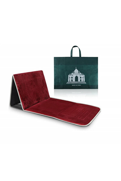 Generic Prayer Rug with Foldable Backrest, Multiple Colors AF503004