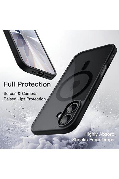 JETech Magnetic Case for iPhone 17 (6.3-Inch) - Black